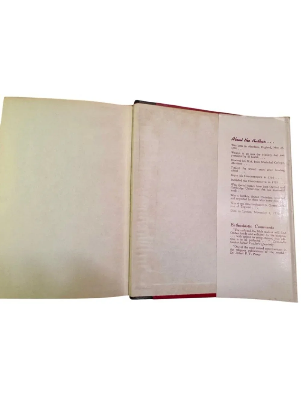 Crudens Complete Concordance To The Old & New Testaments 1949
